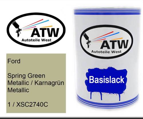 Ford, Spring Green Metallic / Karnagrün Metallic, 1 / XSC2740C: 500ml Lackdose, von ATW Autoteile West.